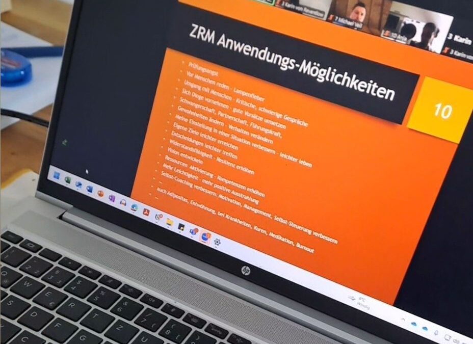 Start der Kombi-Fachtagsreihe „Selbstmanagement mit dem Zürcher Ressourcen Modell (ZRM)“ am 02.04.2025
